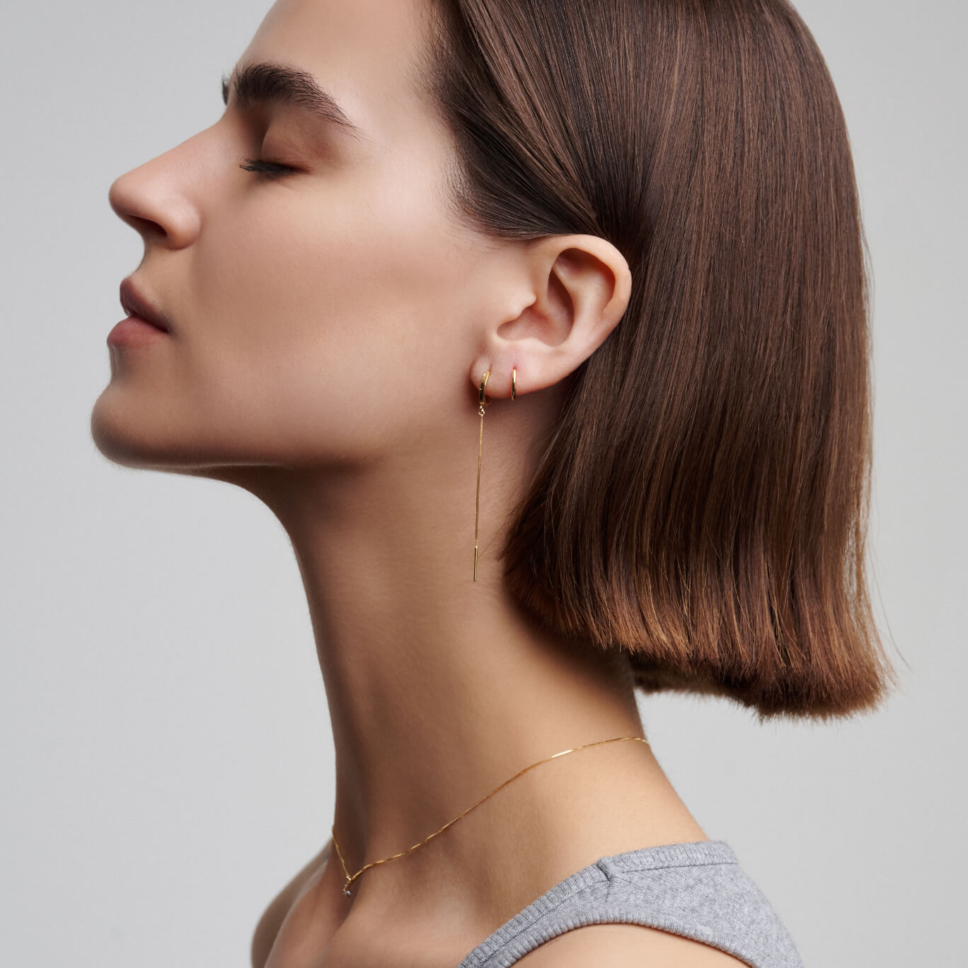 CaterinaB orecchini oro giallo 18 kt lettera cuore stella donna