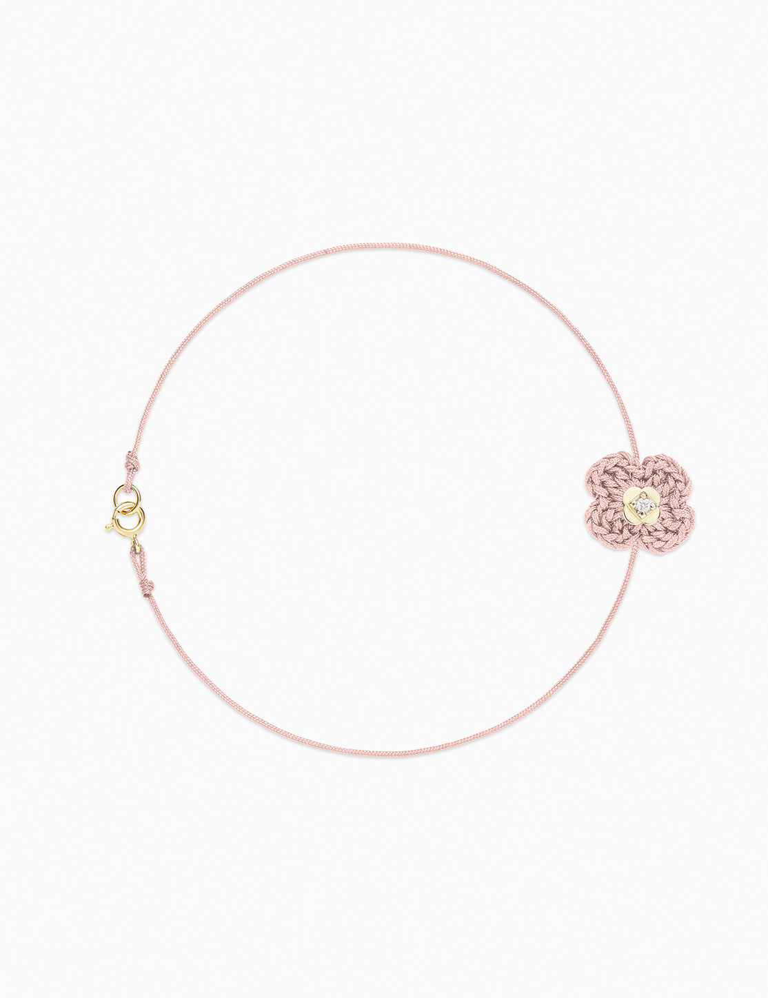 Bracciale Atelier Petit Fleur Blush con diamante