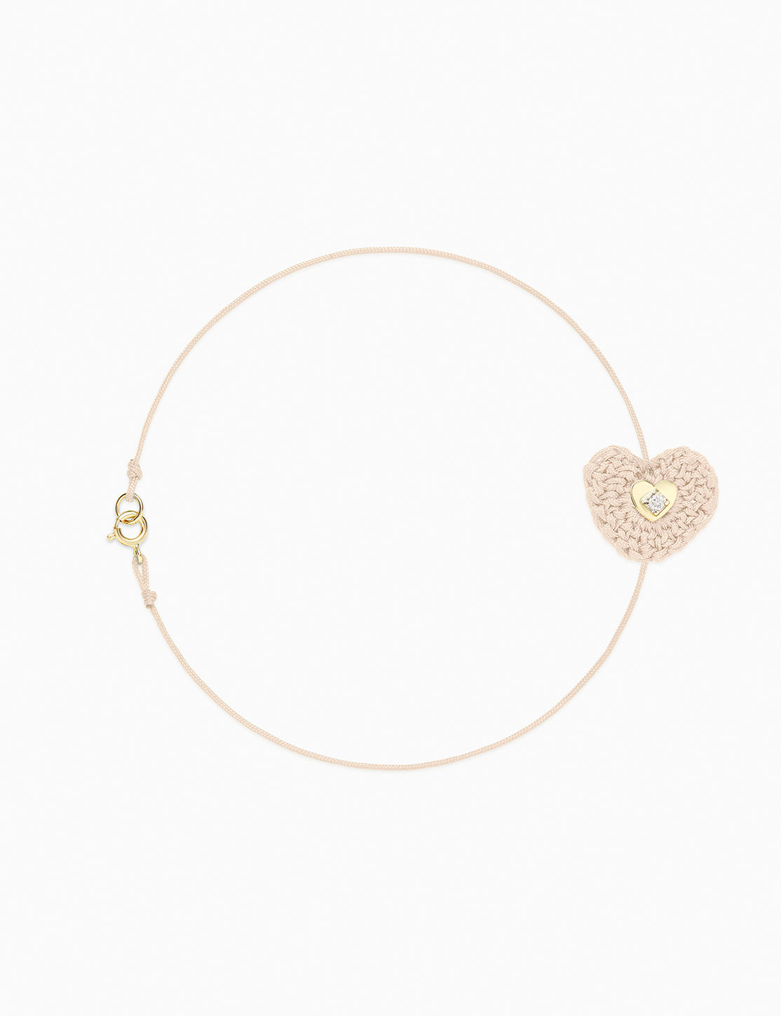 Bracciale Atelier Petit Cœur Vintage Rose con diamante