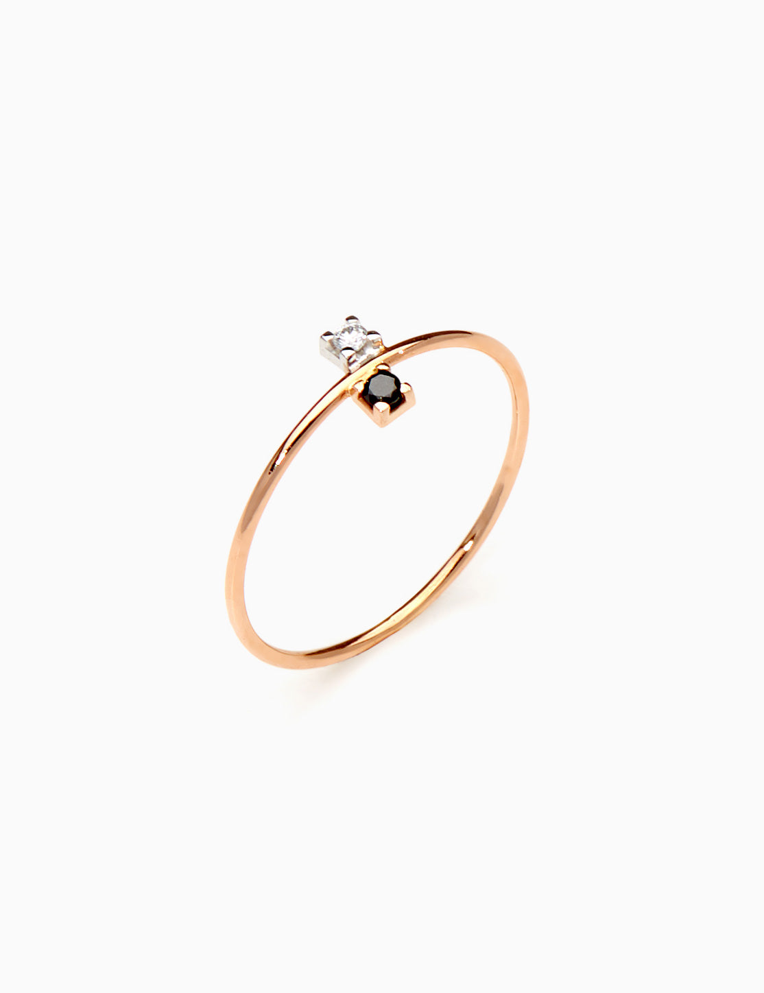 Anello Fedina Black&White in oro 18kt — Caterina B