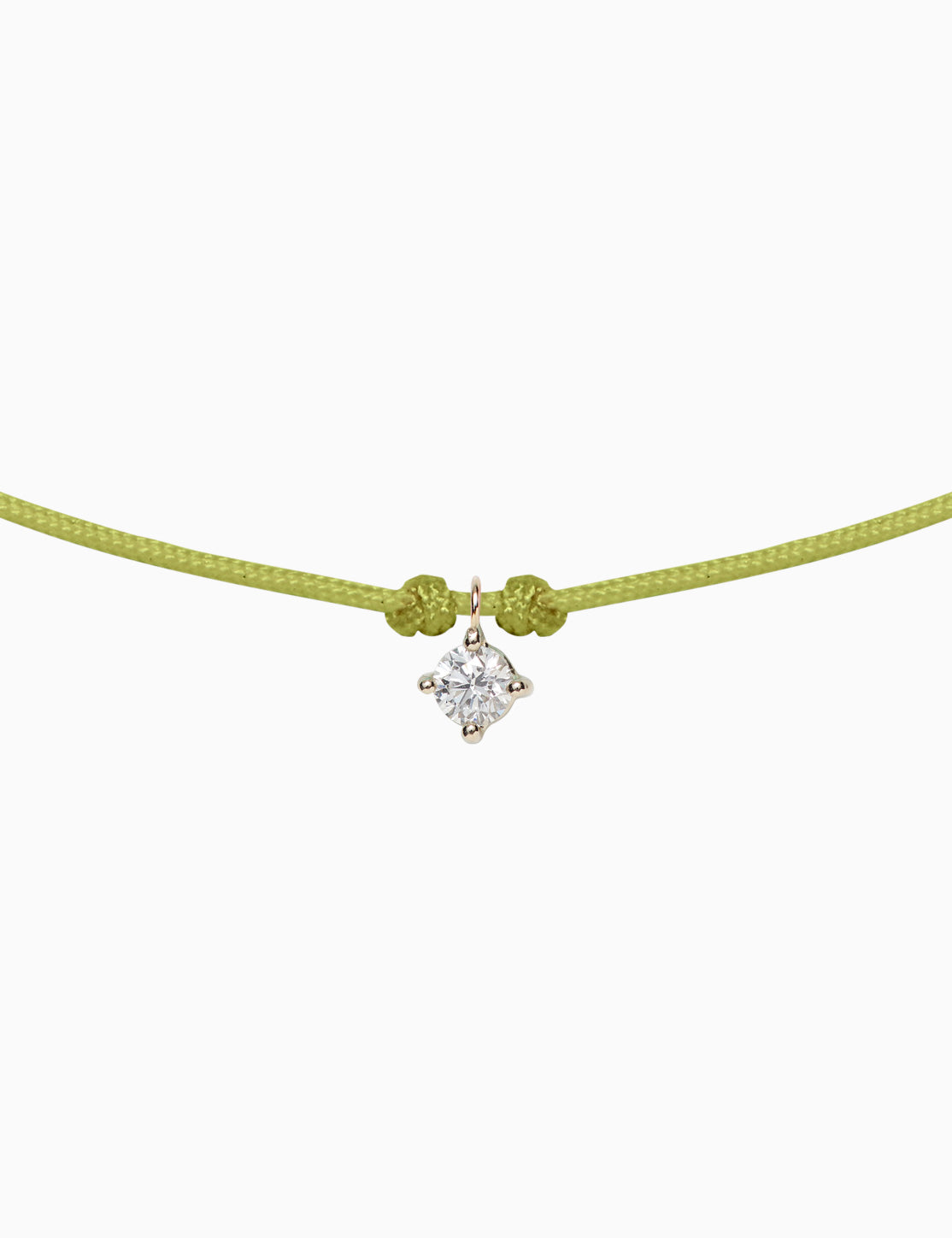 Collana Solitaire con diamante da 0.10 ct