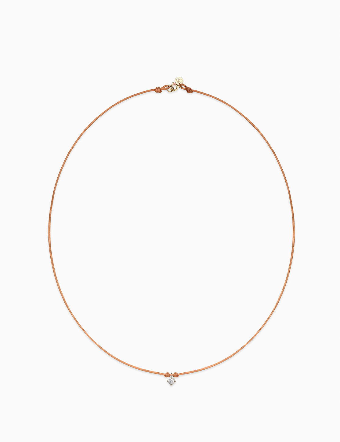 Collana Solitaire con diamante da 0.10 ct