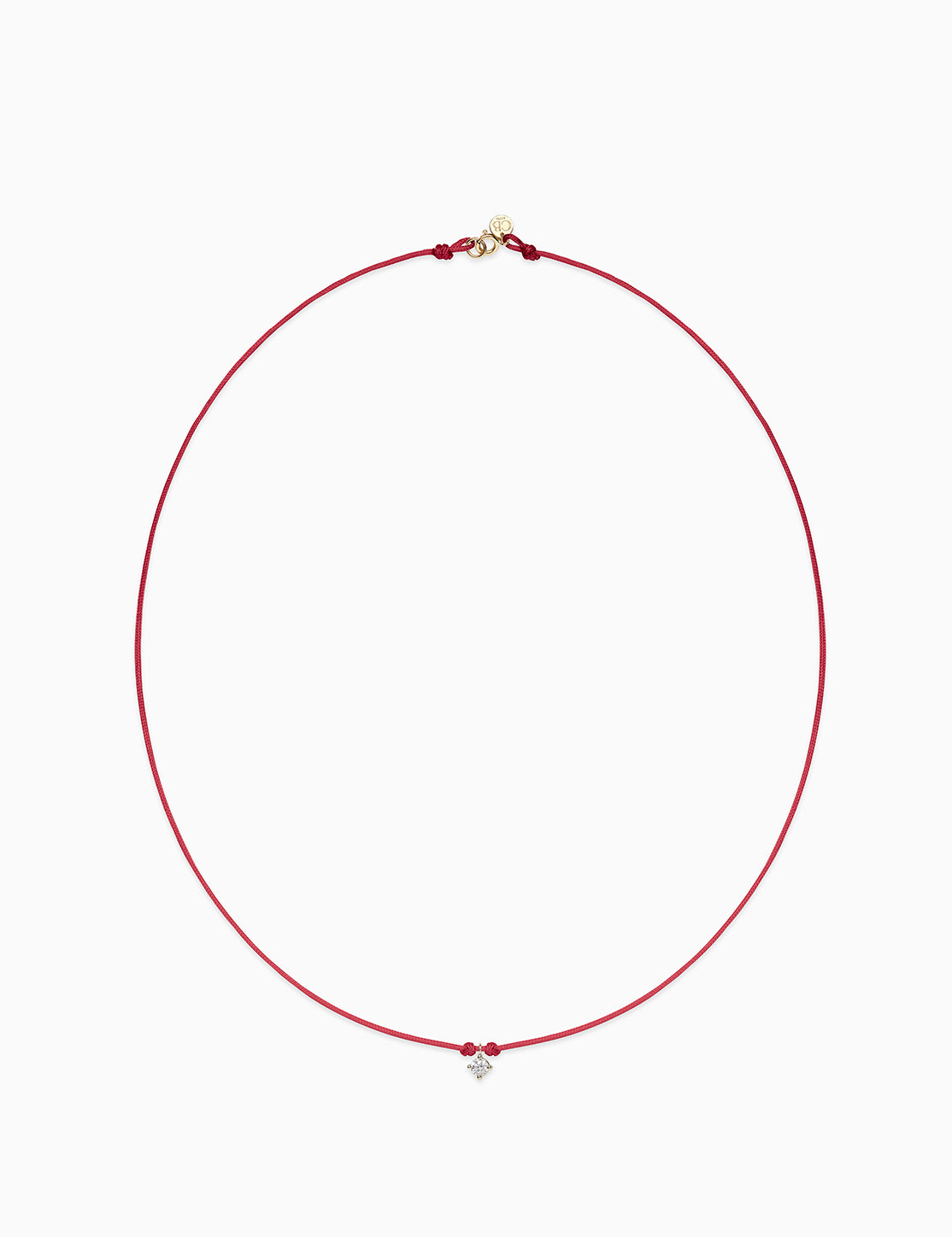 Collana Solitaire con diamante da 0.10 ct