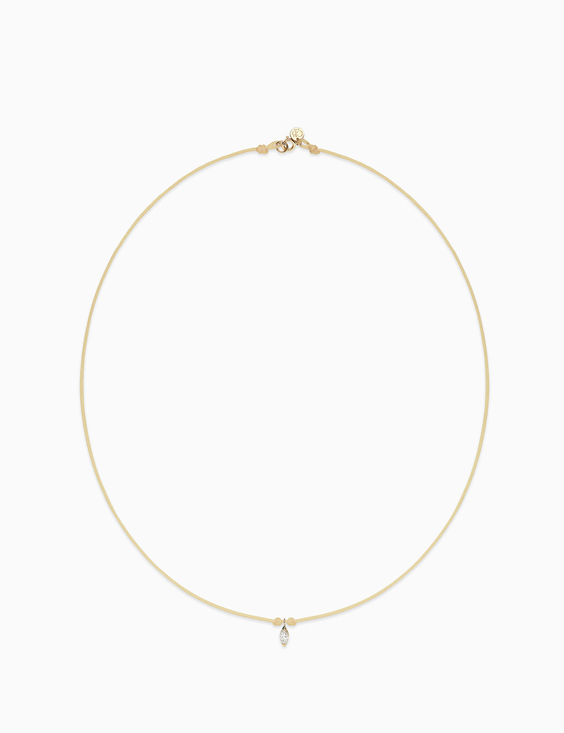 Collana Solitaire con diamante navette