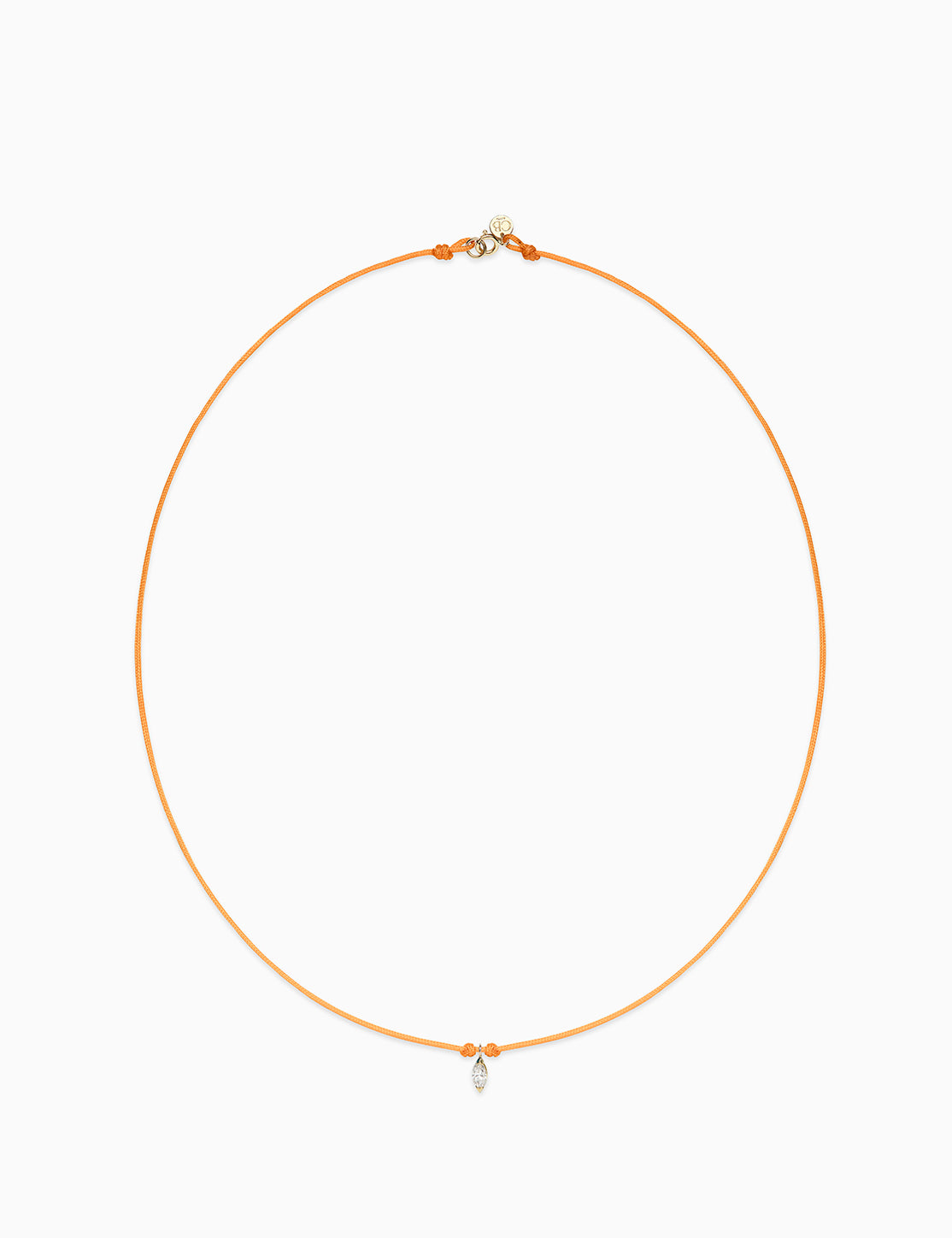 Collana Solitaire con diamante navette