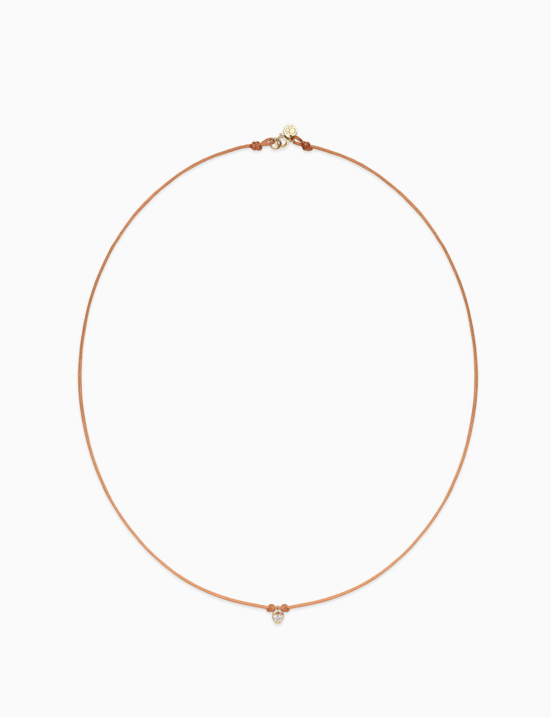Heart diamond solitaire necklace