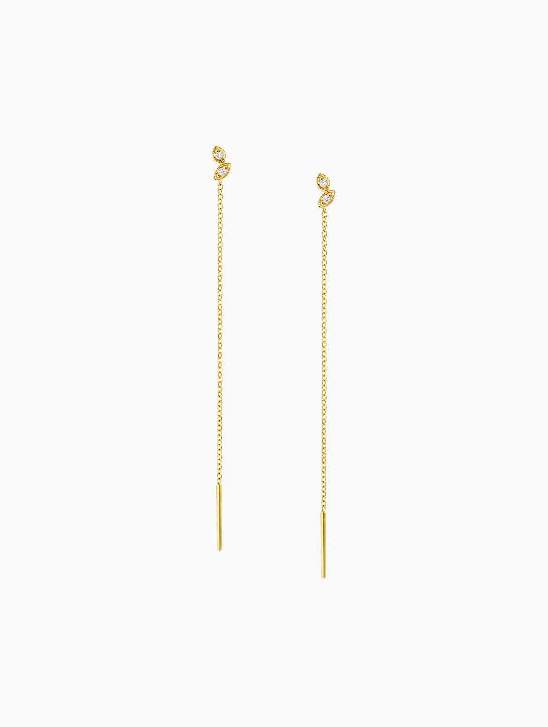 Orecchini a catena Leaves