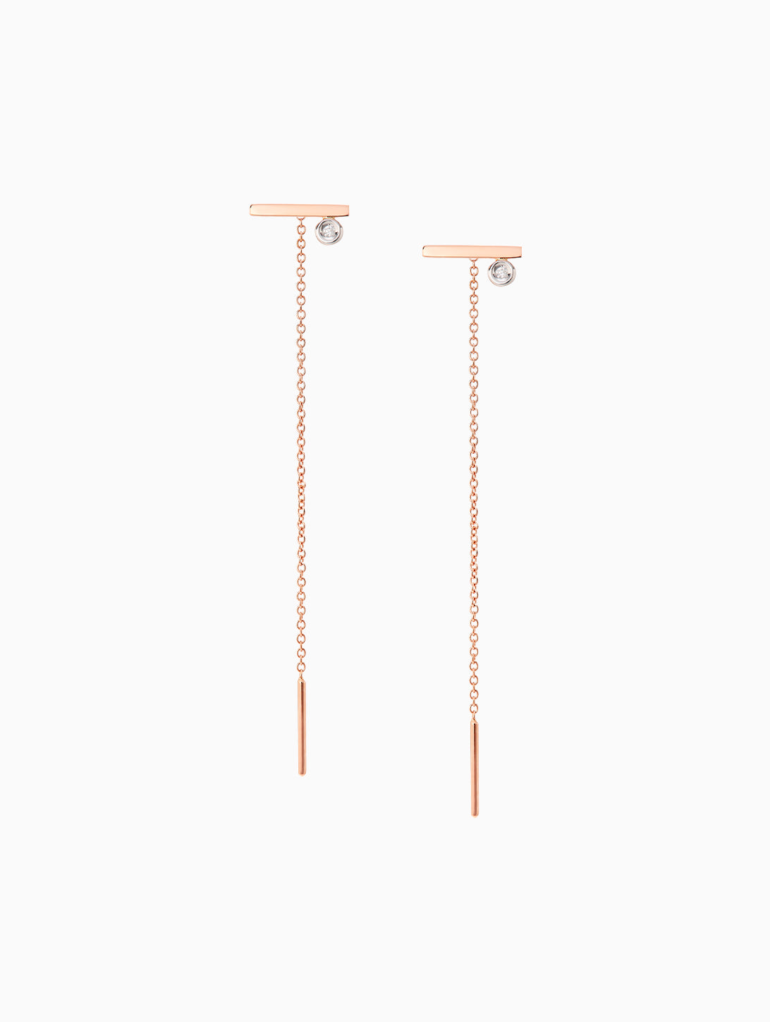 Orecchini a catena Line