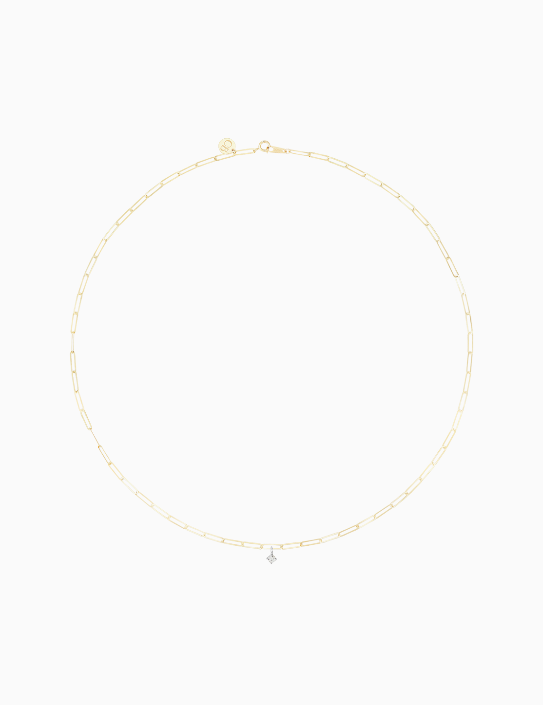 Collana Link con diamante 0.05 ct