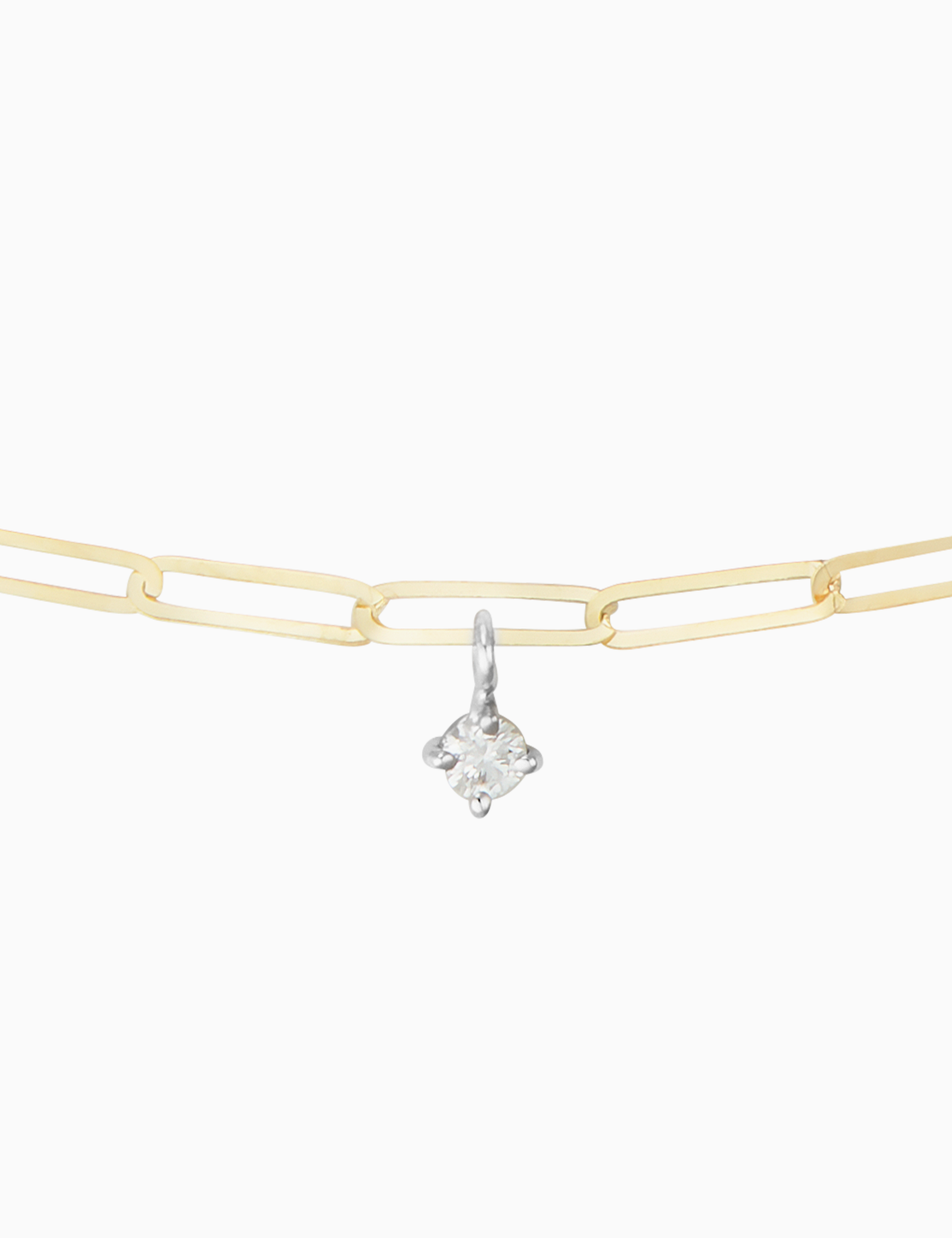 Collana Link con diamante 0.05 ct