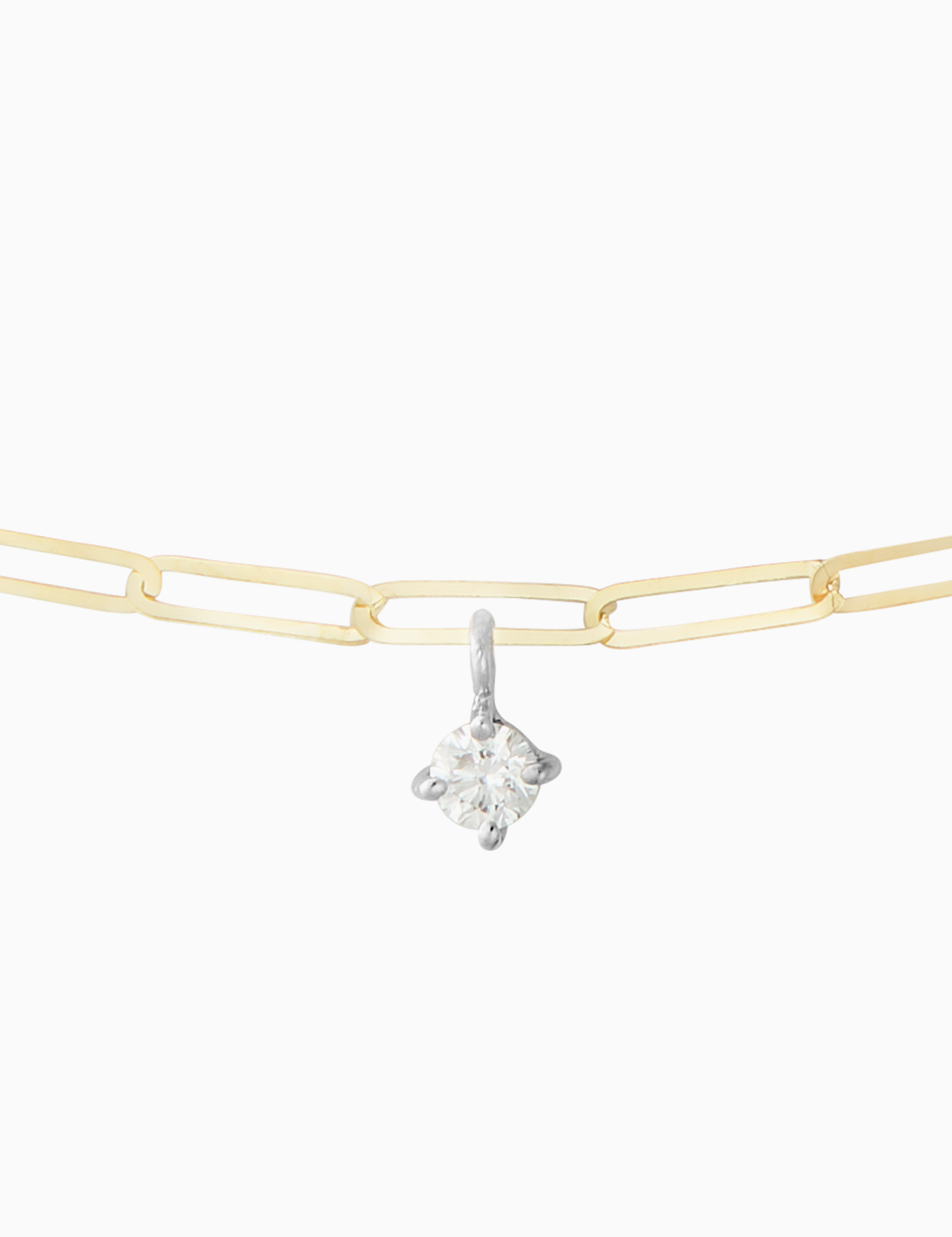 Collana Link con diamante 0.15 ct