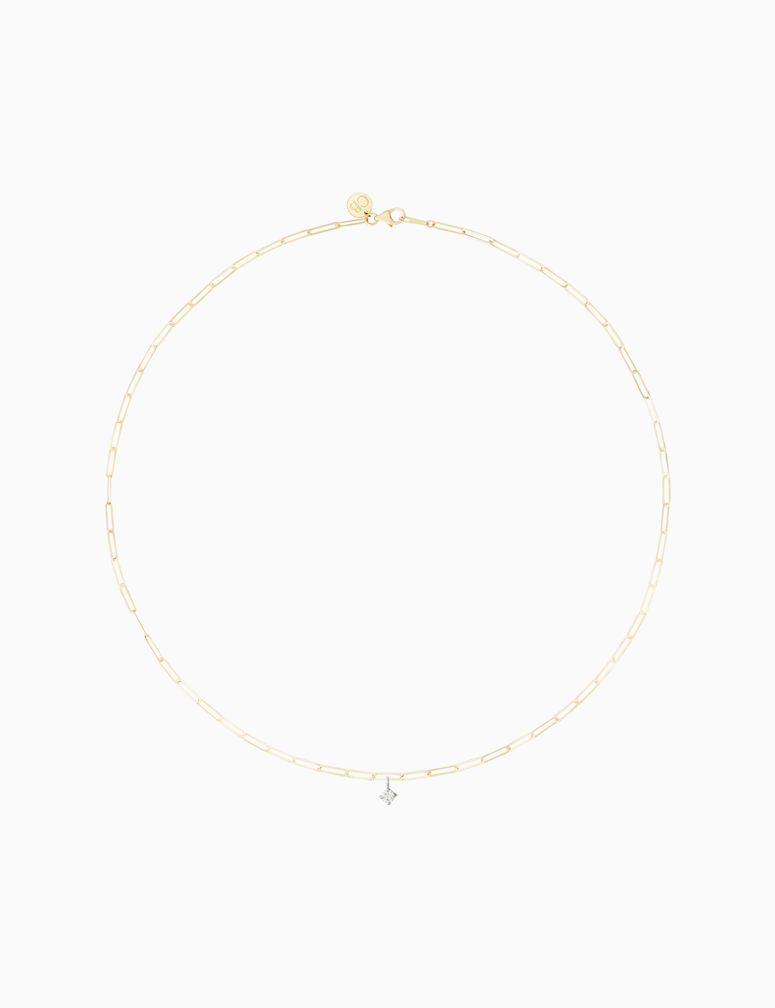 Collana Link con diamante 0.15 ct