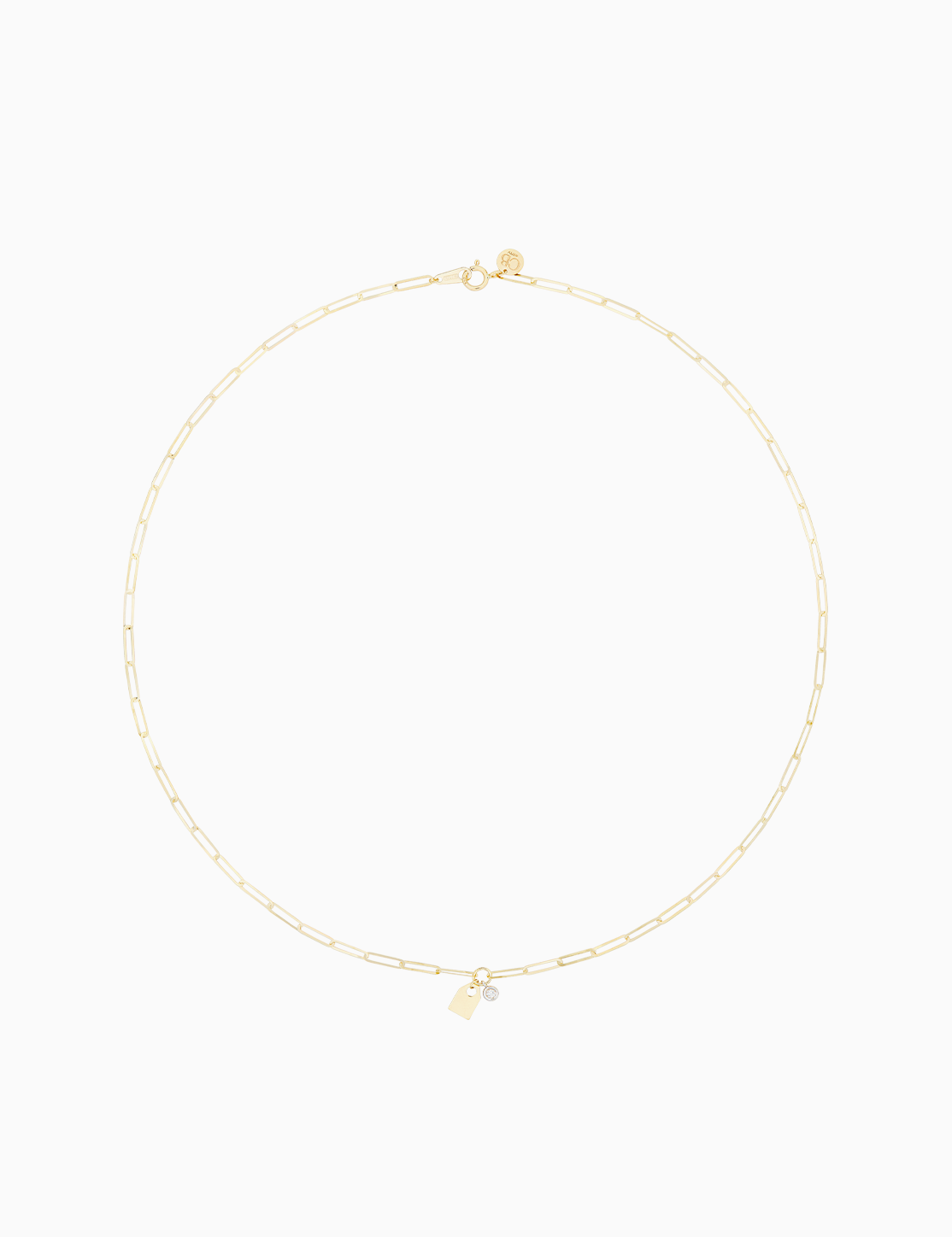 Collana Link con diamante 0.02 ct