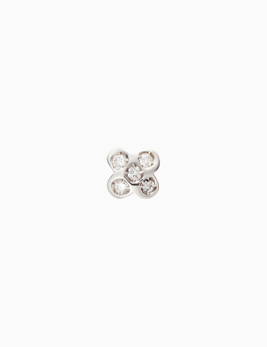 Flower earring piercing