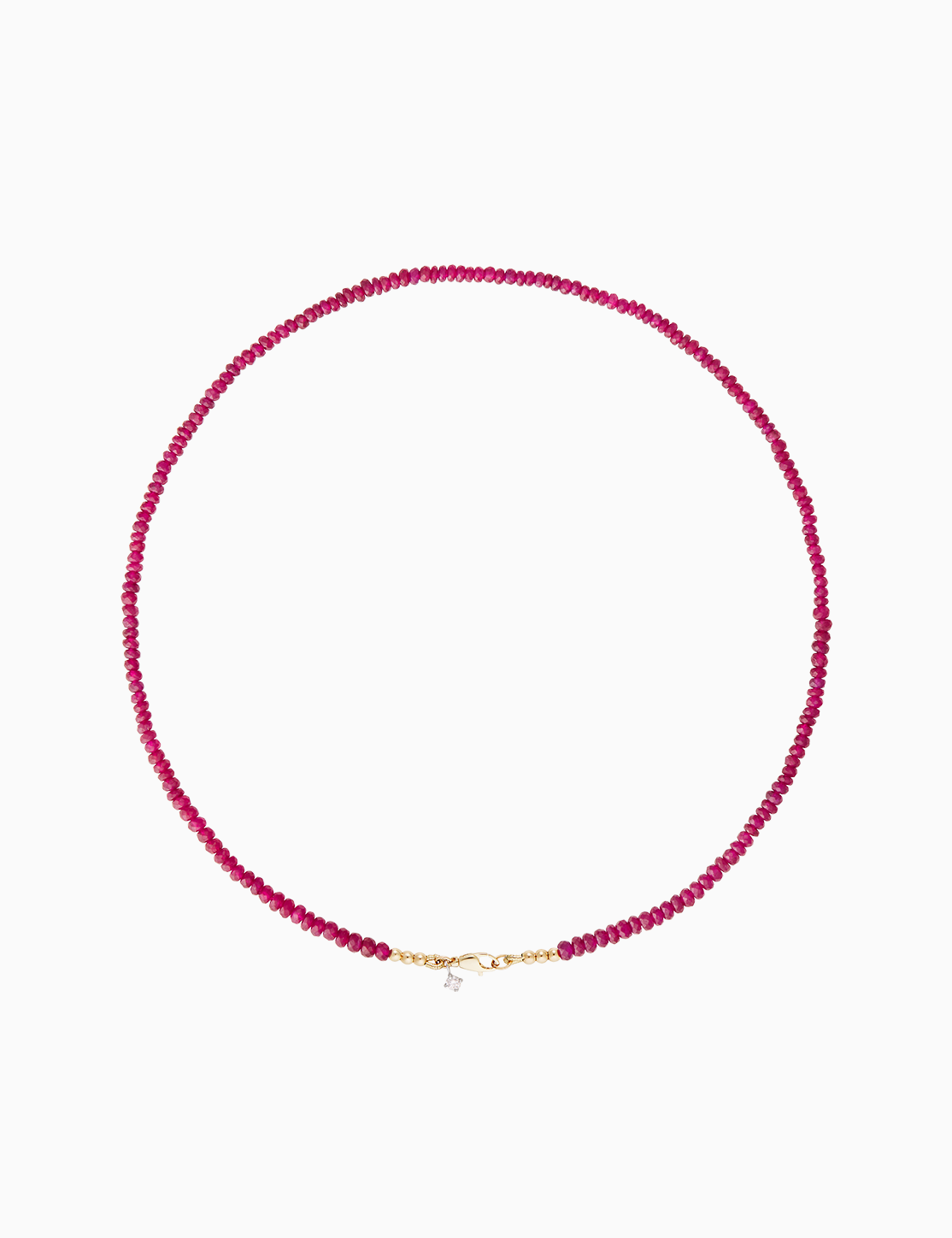 Uno con rubini e diamante