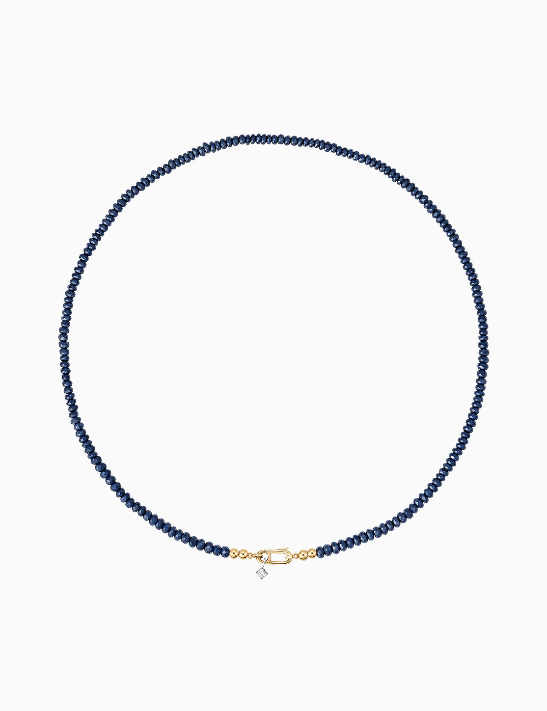 Collana Uno con Zaffiri Blu