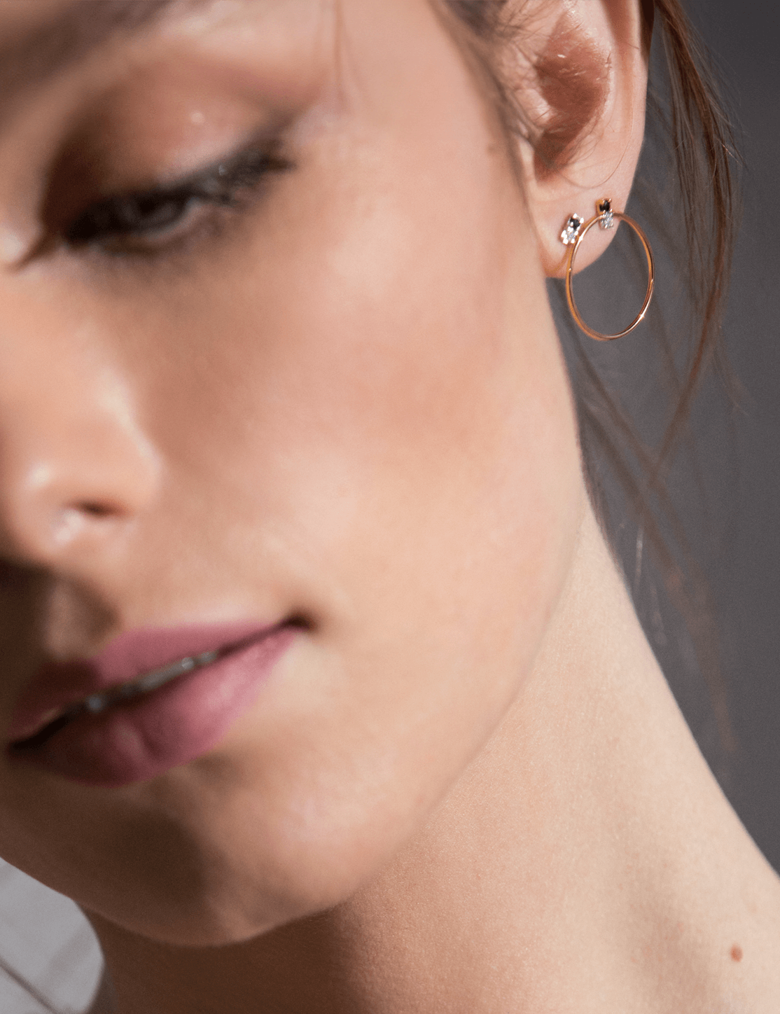 Orecchini Circle Black&White