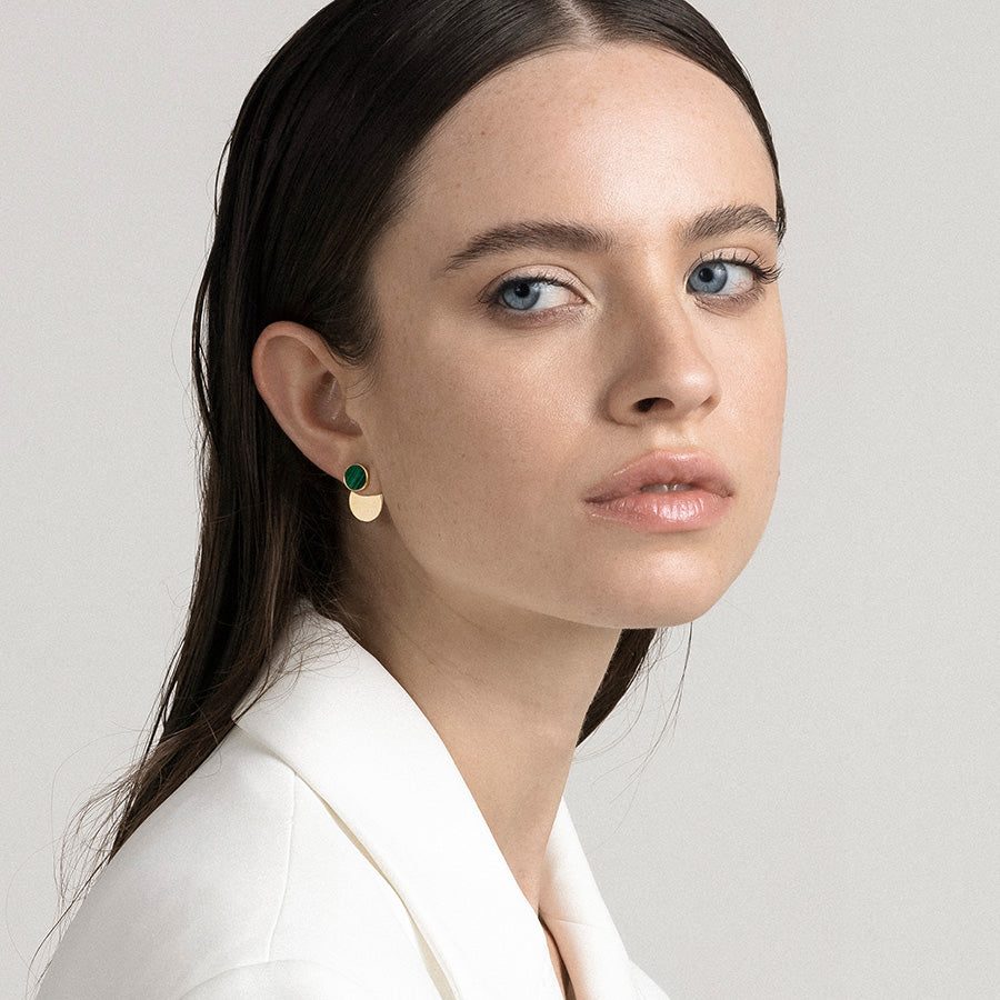 Orecchini pendenti Switch Malachite