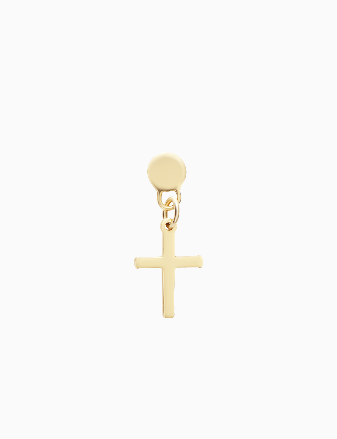 Piercing Cross Pendant Earring