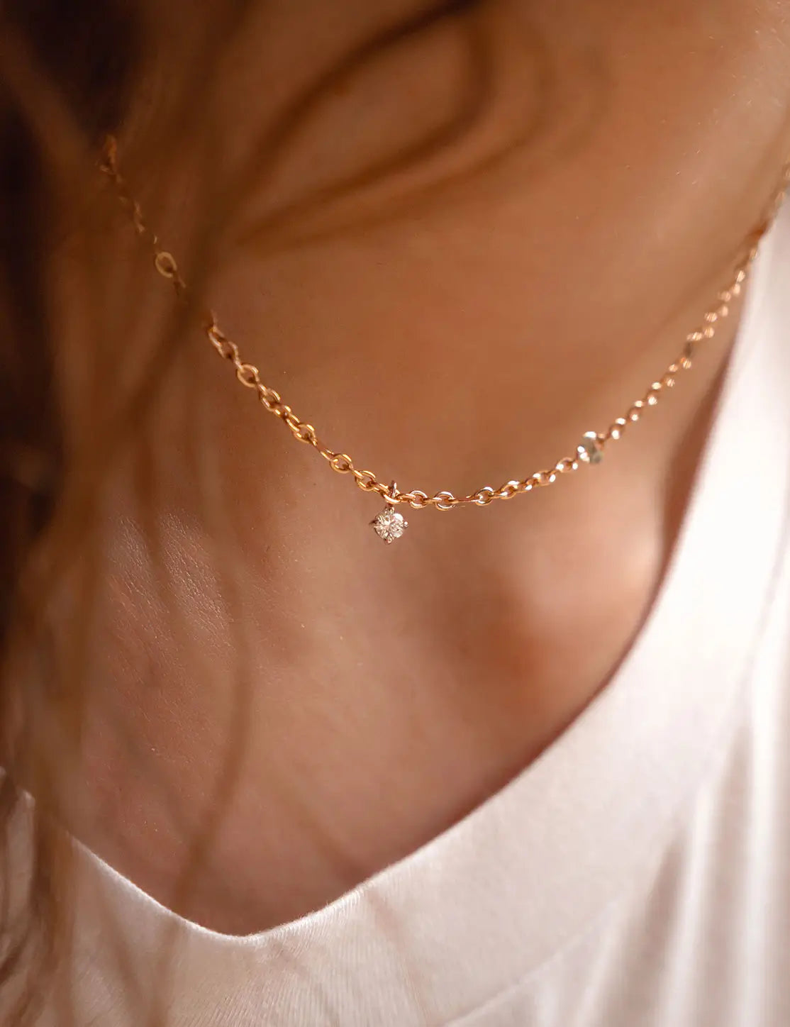 Collana Gold Solitaire