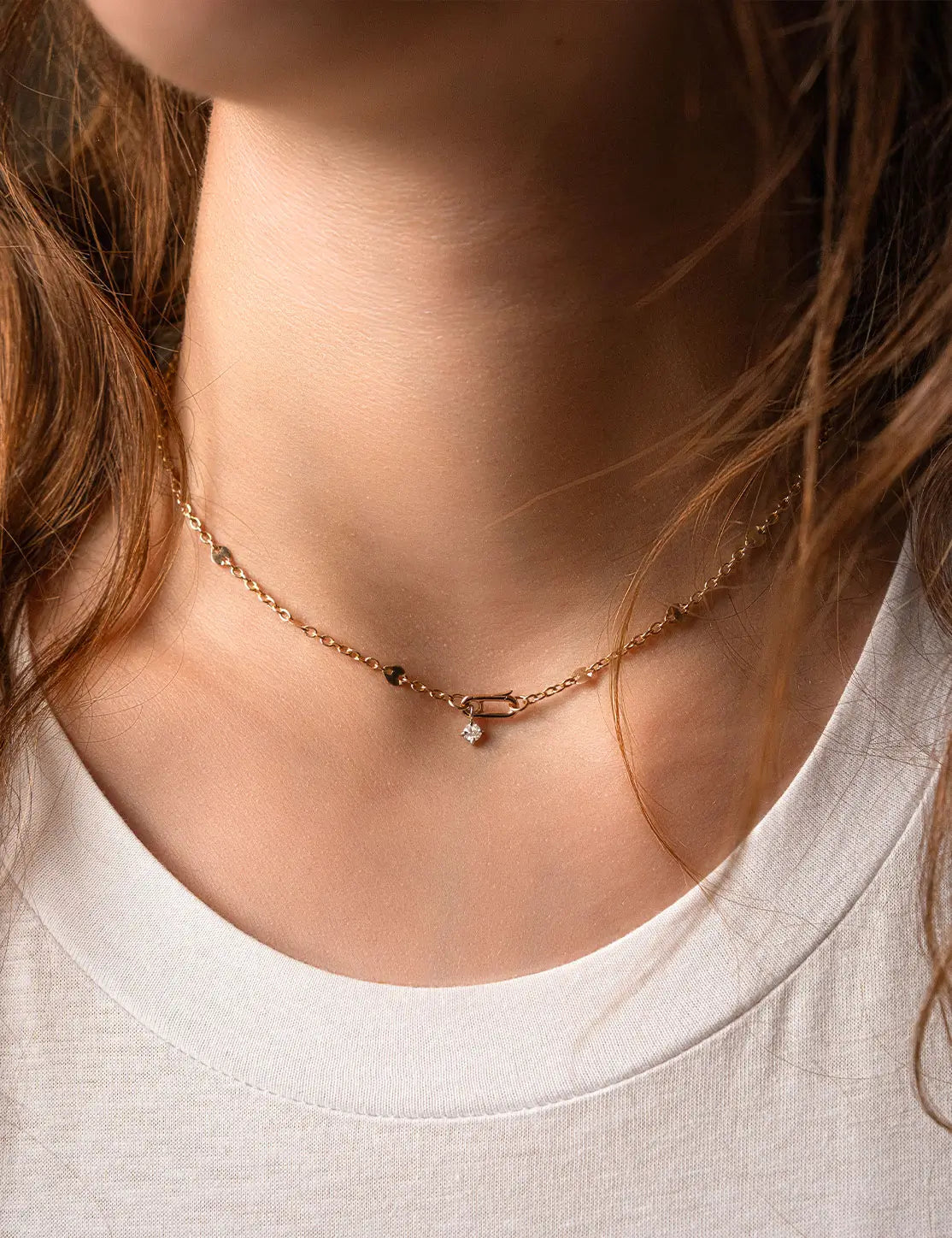 Gold Uno Necklace