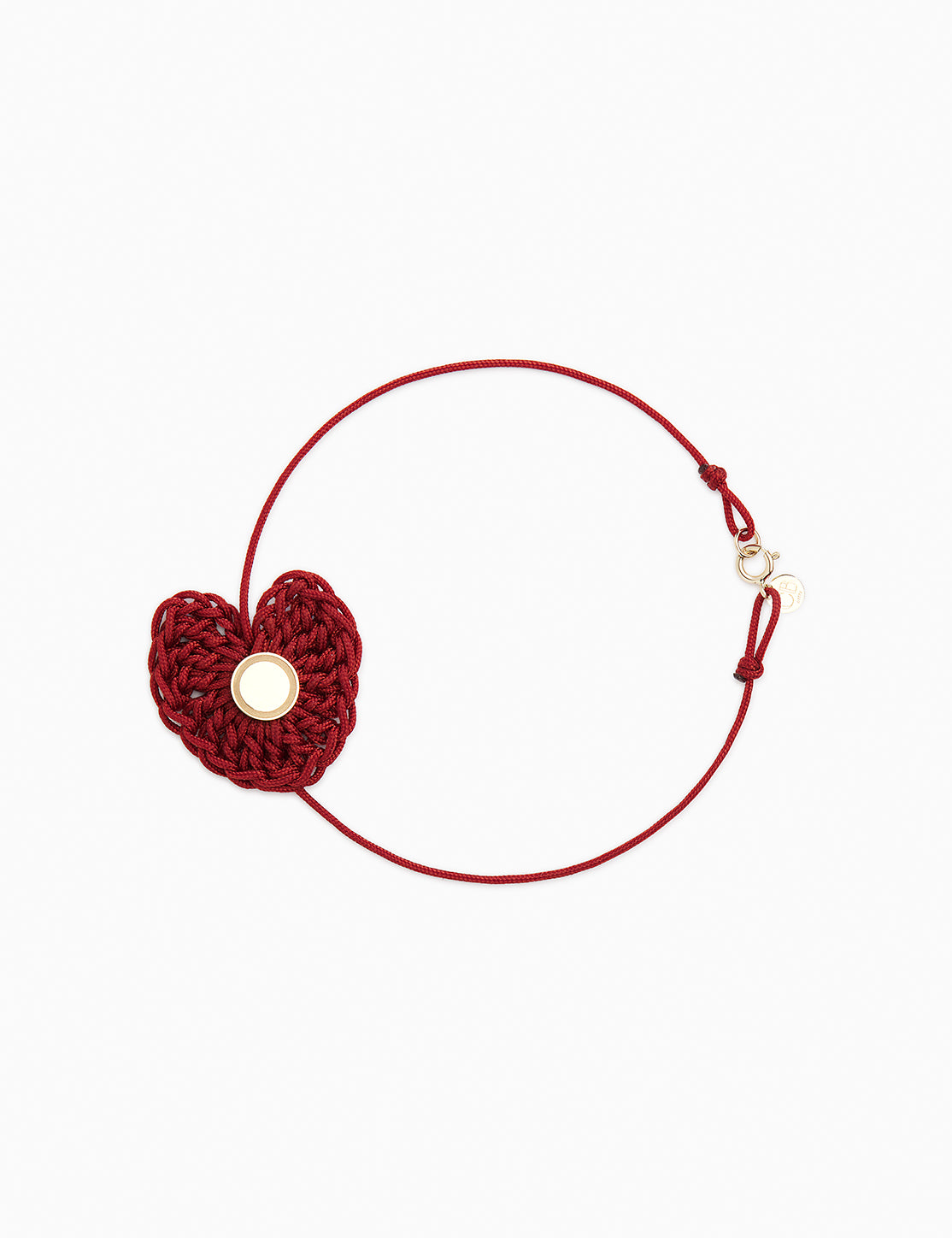 Bracciale cuore crochet