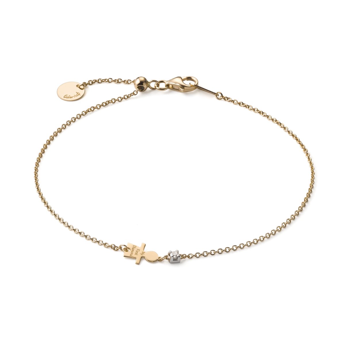 Little Boy Bracelet, Child in 18K Gold - CaterinaB